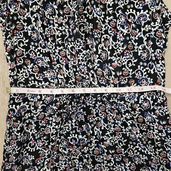 GAP Dress, Size Small, Black/Multi Foral - Picture 8 of 11